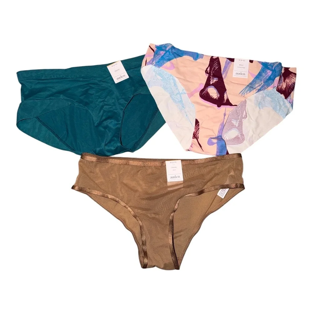 Auden Cheeky Coverage Underwear Bundle, Medium